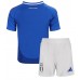 Maillot de foot Italie Domicile vêtements enfant Europe 2024 Manches Courtes (+ pantalon court)